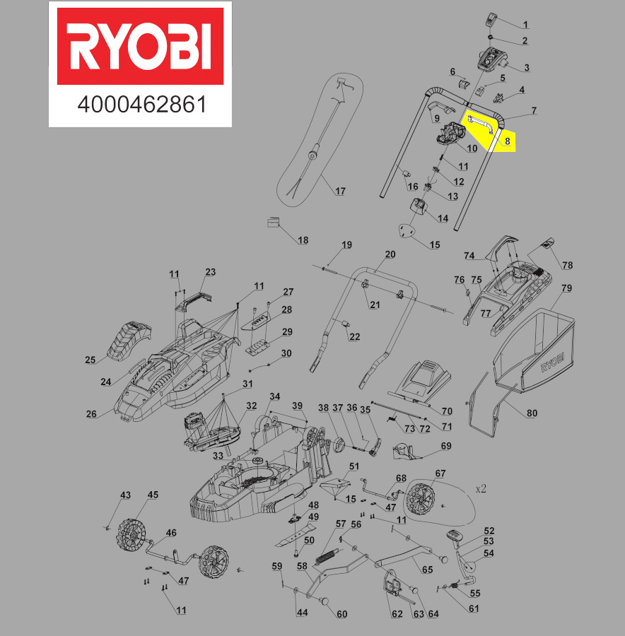 poignee-gauche-commande-interrupteur-tondeuse-gazon-rlm3615-ryobi
